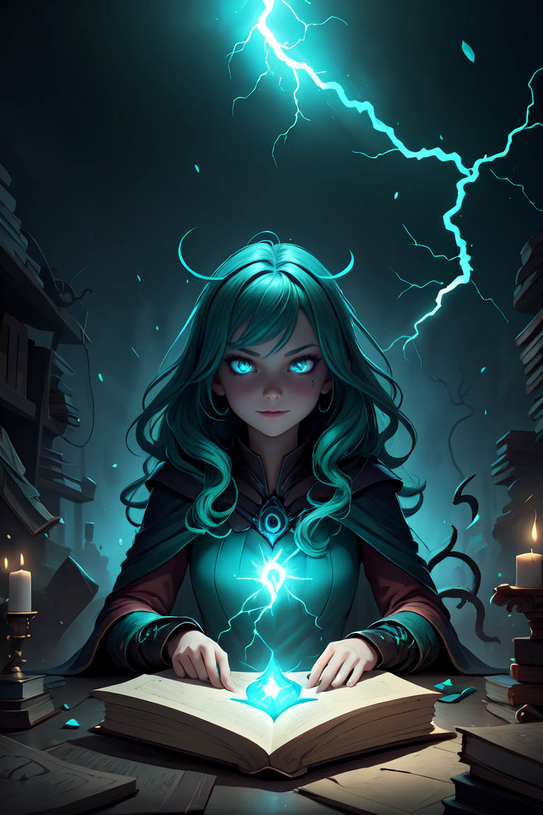 390098-653431717-1 girl, adult (elven_0.7) woman, teal eyes, yellow wavy hair, (style-swirlmagic_1.0), looking at viewer, solo, half shot, detail.png